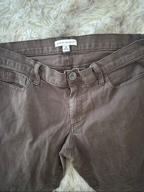 Banana Republic Chocolate Brown Mid-Rise Casual Pants